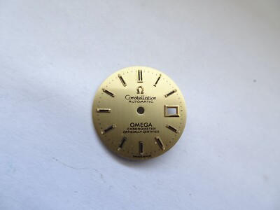 NEU Original Omega Constellation Automatic dial gelb ladies Zifferblatt  (Z681)