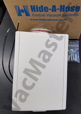 GENUINE Hide A Hose central vacuum HS5000W WHITE Valve Kit, finish trim