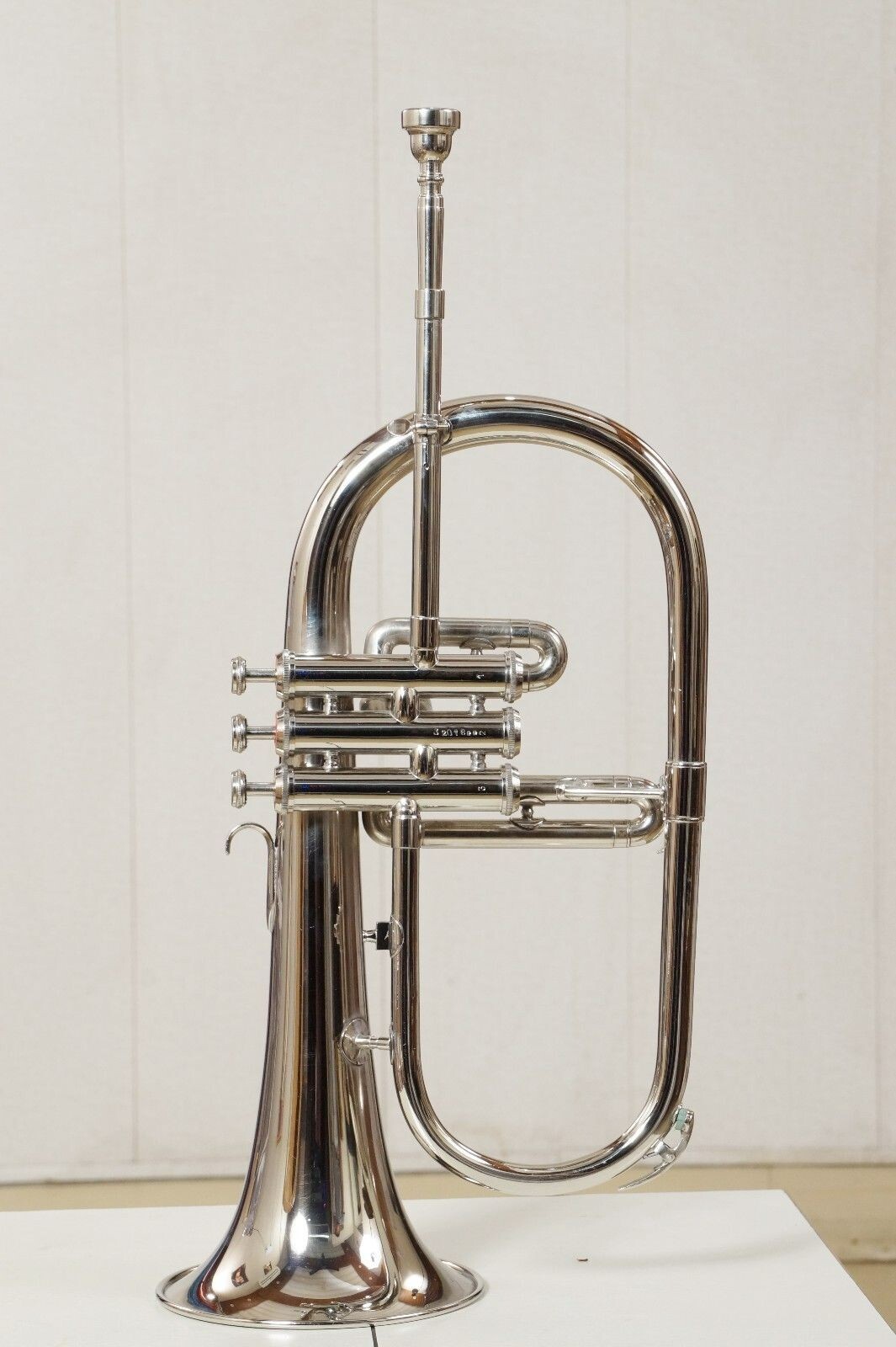 Beginner Flugel Horn Bb Flat Silver Nickel Flugel Horn - 3 Valve Brass ...