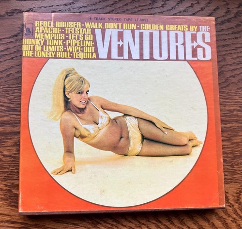 Ventures Golden Greats Liberty LT 8053 4 track Reel To Reel 7.5 IPS Tested
