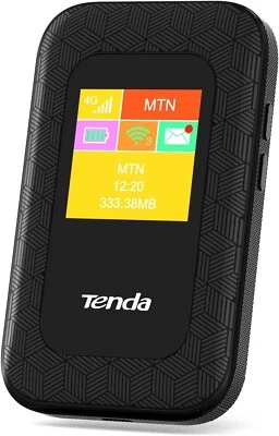 Tenda 4G/3G tragbarer mobiler Hotspot Router, 4G LTE Cat4 150Mbps MiFi, 2100 MAh