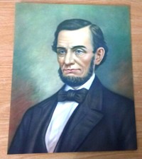 Vintage Print Lithograph Abraham Lincoln 8x10 Inch Unframed
