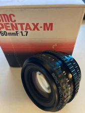 SMC PENTAX-M 50mm F/1.7 Box #20877 Mint Condition