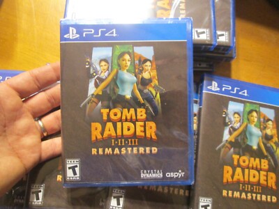 TOMB RAIDER I 1 II 2 III 3 REMASTERED PS4 PLAYSTATION 4 TRILOGY NEW US EDITION