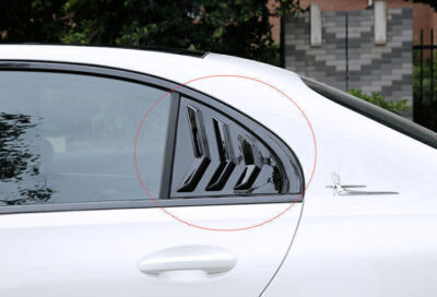 For Benz C-Class 2022-2024 Glossy Black Rear Quarter Window Louver Scoop Vent