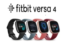 Fitbit Versa 4 Advanced Health & Fitness Tracker Smartwatch Silver, Pink, Black