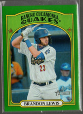 2021 Topps Heritage Minors Green #82 Brandon Lewis /75