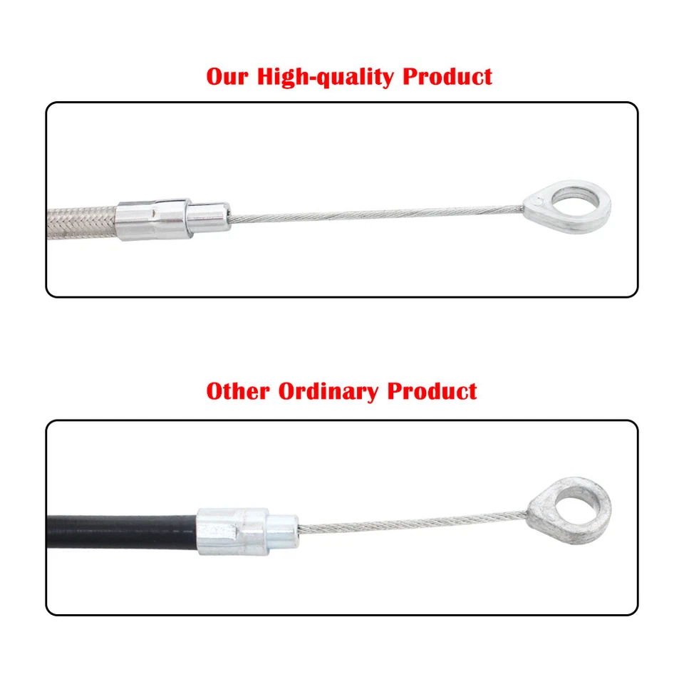 71-дюймовый стальной трос сцепления для Harley Sportster Softail Heritage Road King Dyna Bob - Изображение 4 из 4