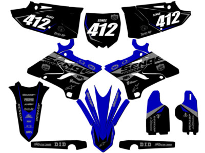 2005-2007 fits POLISPORT RESTYLE YZ 250 2-STROKE BINARY Blue Senge Graphics K...