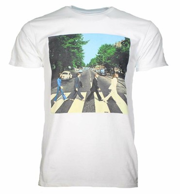 Beatles Abbey Road Walk White Classic T 