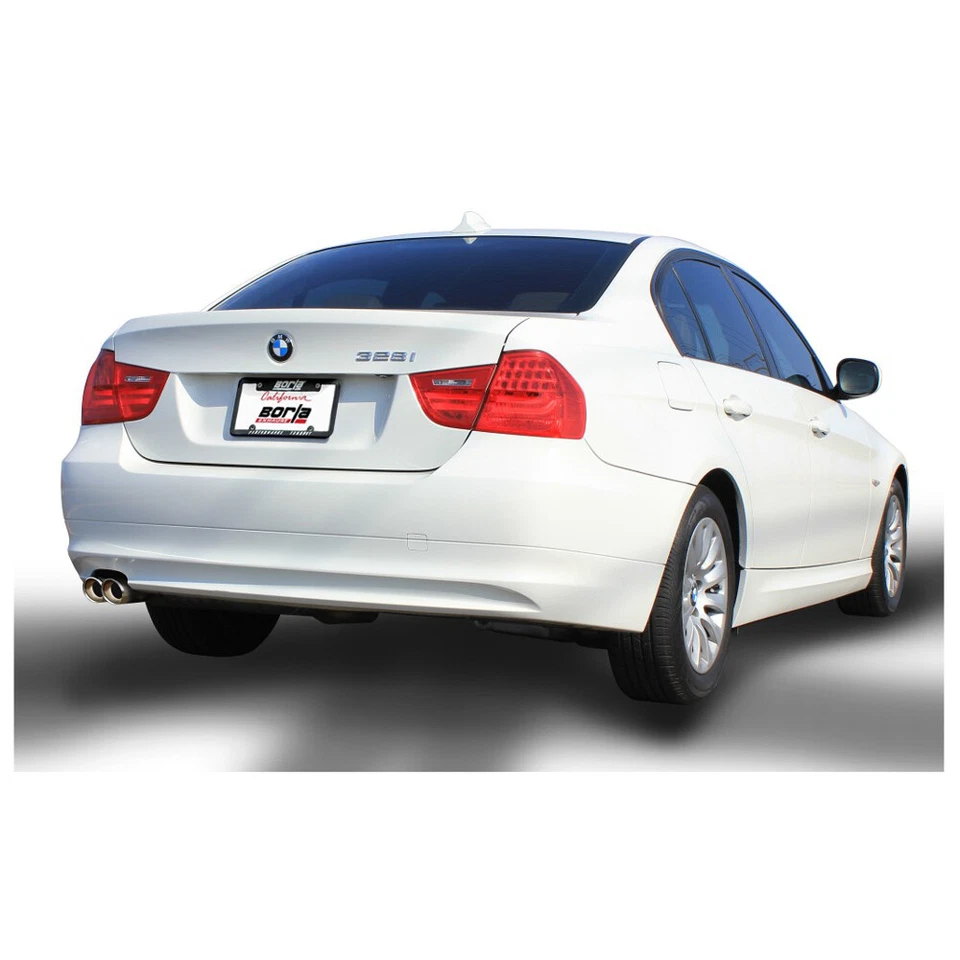 Kit de escape trasero Borla 140505 Touring Cat para BMW E90 E91 325i 328i 2006-11 3,0 L Foto 2 de 4