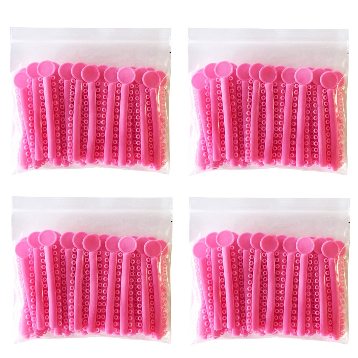 4,160 Pink Dental Ligature Ties, Rubber Bands, Braces Teeth