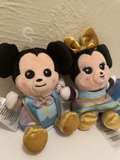 Disney Parks Wishables PLUSH MICKEY AND MINNIE 50th Anniversary minis