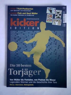 Edition: Die 50 besten Torjäger - Von Müller bis Fontaine, von Puskas bis Messi.