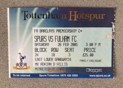 Tottenham Hotspur v Fulham 2004-05