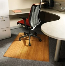 Chair Mat Floor Office Protector Home Desk Carpet Wood Computer Bamboo Natural