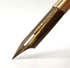 x3 Joseph Gillott’s WARRANTED 170 Pen Nib ANTIQUE Double Grind NOS!
