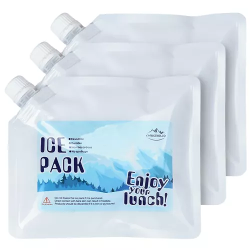 Reusable Ice Packs for Cooler- Long Lasting Cold Freezer Packs for Coolers an...