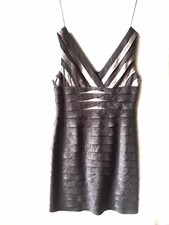 Designer Adrianna Papell dress women’s Gray Pleats Sz 10 Cocktail party evening