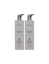 Image of Lanza Healing Colorcare Silver Brightening Shampoo + Conditioner 33.8oz/ 1000mL