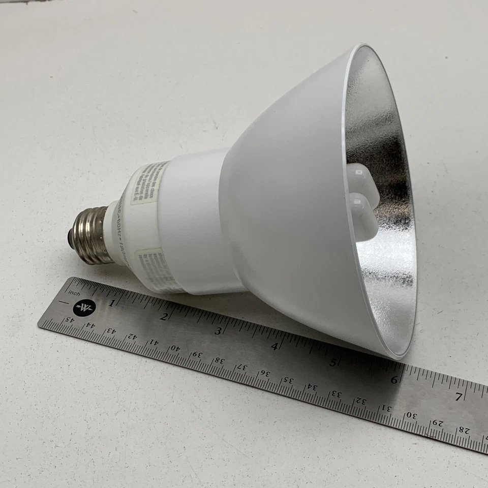 (2-Pack) Sylvania CF11EL/R40/827/MED Fluorescent Reflector Light Bulb 11W 2700K - Image 4 of 4