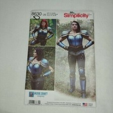 SIMPLICITY 6-14 MISSES' COSPLAY ARMOR costume warrior