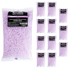 Waxness Spa Choice Purple Jasmine No Rosin Hard Wax Beads 2.2 lb Pack of 12
