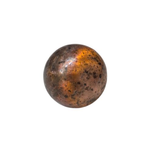 Solid 4oz .999 Copper Ball Sphere Enhanced by Flame - Picture 2 of 6