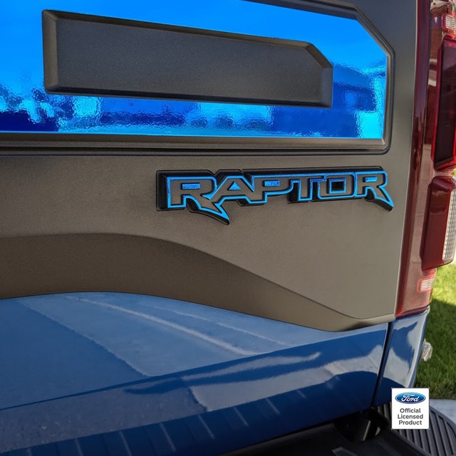 2023 Ford Raptor Decals 2020 Ford Raptor Tailgate Emblem Inlay Vinyl Decal - Custom Rear Panel Applique Sticker Ford F150 Decals - Foto 14