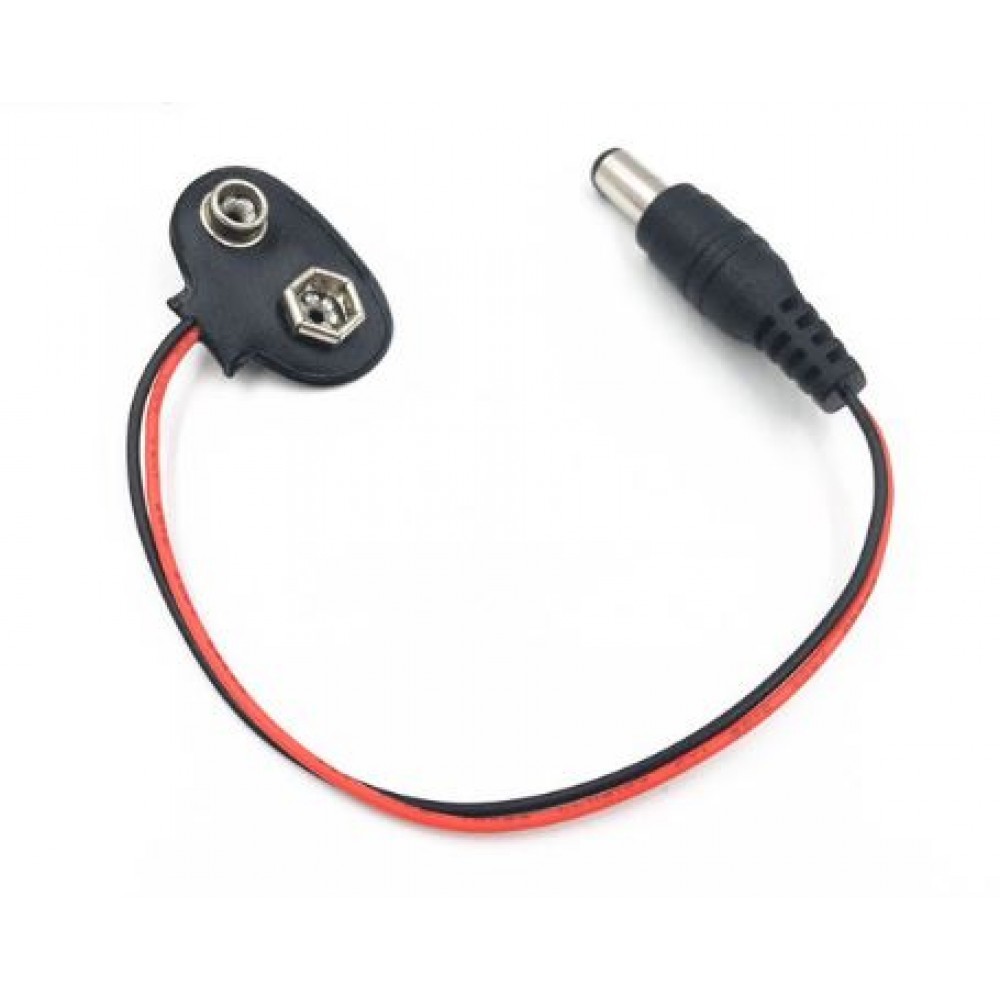 9v guitar pedal power supply clips 5.5 x 2.1 mm plug Center Negative