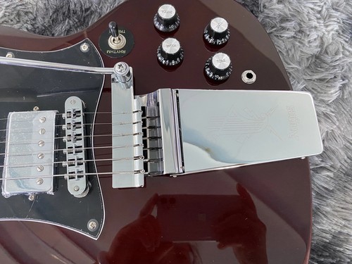 Hot Sale Electric Guitar Brown Color Big Pull String Board Factory Direct Sales - Picture 5 of 10