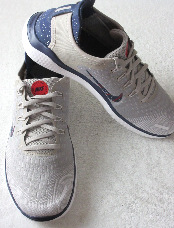 Nike Men's Free RN 2018 A Moon Particle Grey Blue Running Shoes Size 11