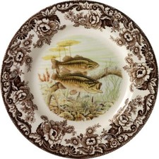 Spode Woodland Bass Salad Plate - 8" Fine Earthenware -Dishwasher Safe