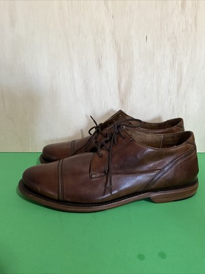Sutro San Francisco Larkin Brown Distressed Leather Oxford  display picture 1