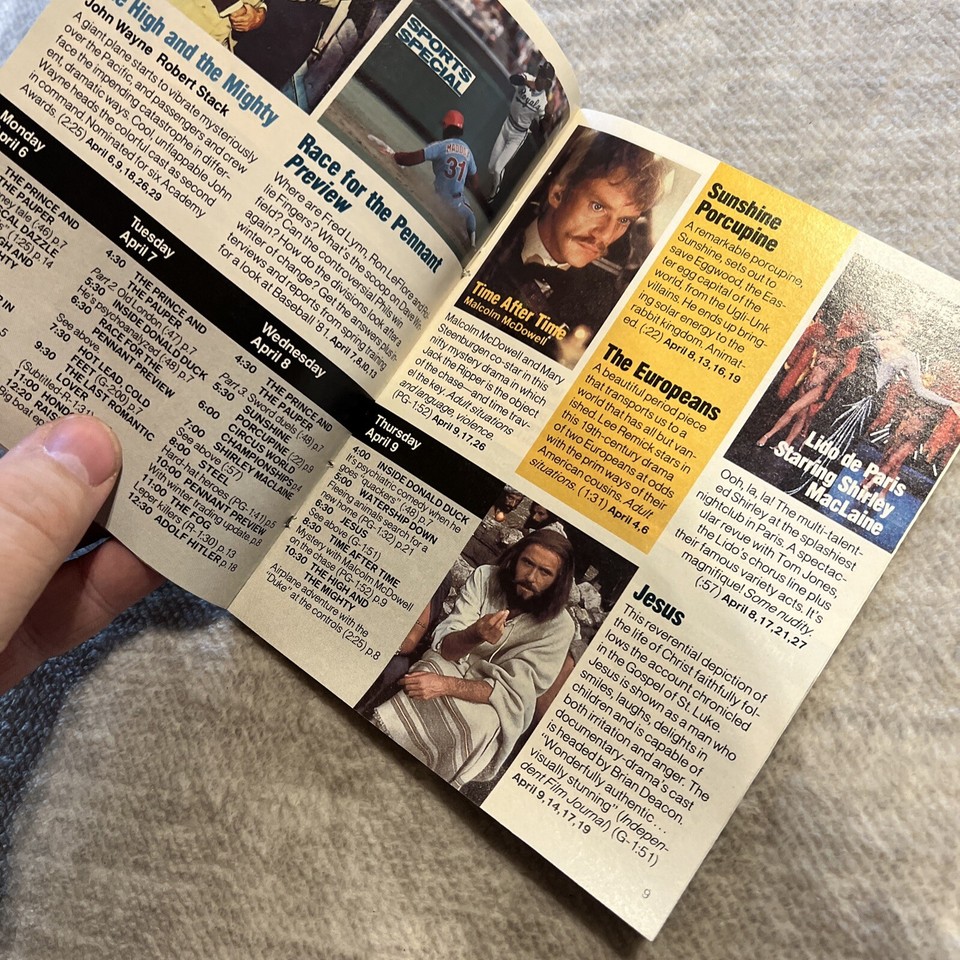 HBO Home Box Office TV Movie Booklet Program Guide April 1981 Dressed