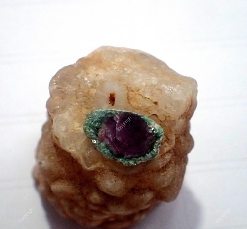 2.50 Cts Natural Ruby Sphere Rough Wirewrap Gemstone Necklace Supply 12x8x2 mm - Picture 4 of 8