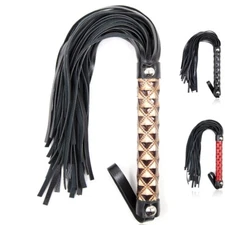 Bondage PU Leather Whips Bdsm Spanking Flogger Restraints For Woman Adult Games