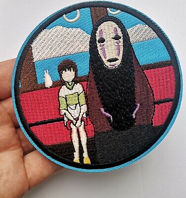 No Face Ghibli Spirited Away Kawaii Japanese Embroidered Sew Iron On Patch
