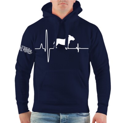 Kapuzenpullover Bullterrier Herzschlag Hoodie bully miniatur geschenk geburtstag