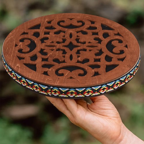 8-inch/12-inch Ocean Drum Ethnic Percussion Instrument Onomatopoeic M6U8 - Picture 7 of 7