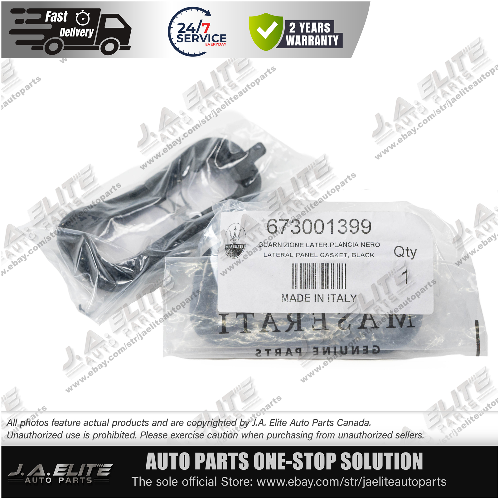 2pcs Genuine Dashboard Panel Gaskets for Maserati Quattroporte(2013+) 673001399