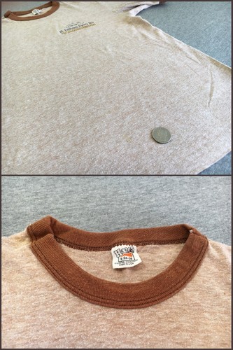 Camisa Tándem Computadoras Vintage Años 70 Tecnología Marrón Ringer Dos Bicicletas EE. UU. Sm ¡RARA! - Imagen 5 de 5