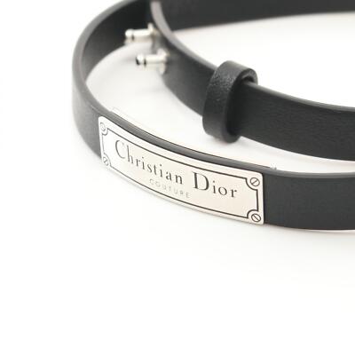 DIOR バングル DIOR HOMME COUTURE Bracelet B1896HOMLE004 leather Stainless