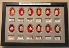 Nice Displayed Collection Of 12 Excavated Civil War Bullets - CS & US