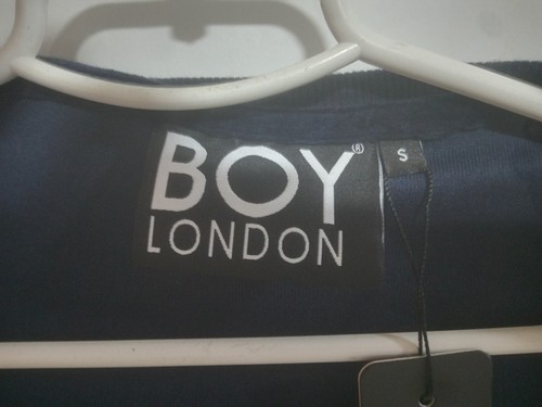 New Unused BOY London Swerve Tracksuit top jacket navy velour Size S - Picture 9 of 13