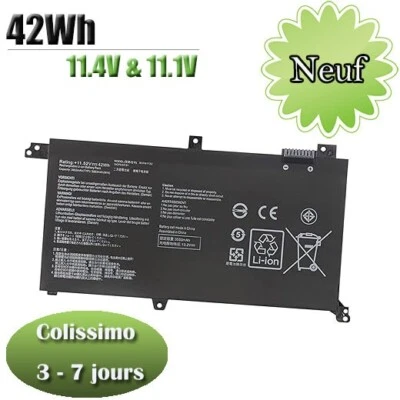 AUCUNE MARQUE BATTERIE POUR ASUS X571GT F571GT FX571GT K571LH S430FN S430FA 11.4V 42Wh