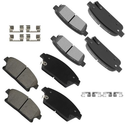 8PCS Front Rear Brake Pad for Buick Encore Chevy Cruze Orlando Trax Volt