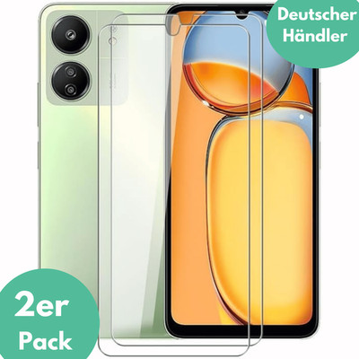 2X Schutzglas für Xiaomi Redmi 13C 5G Panzerfolie Display Screen Full 9H