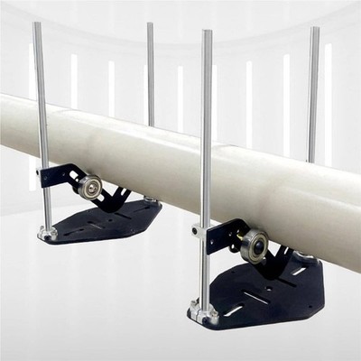 V-Shaped Wheel Stand Stable Framework Pipe Support Wheel for Garage