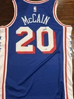 Jared  McCain #20 Autographed Jersey Philadelphia 76ers Basketball JSA COA